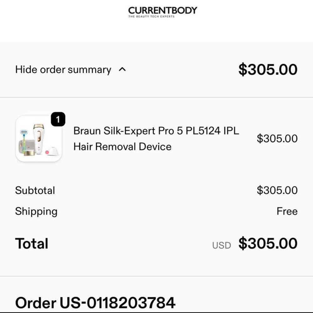 Braun IPL Hair Removal System - White and Gold - Picture 10 of 10